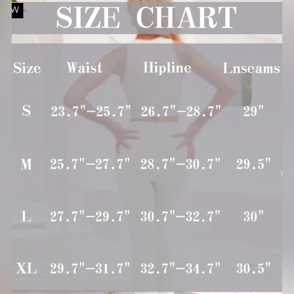 OQQ Black Straight Leg Leggings – Size L - Picture 8 of 8